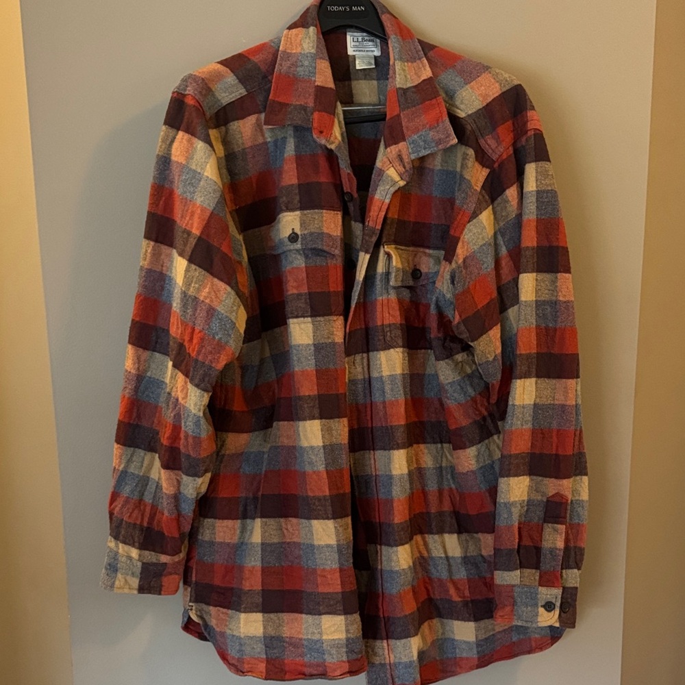 L.L.Bean Men’s Chamois Shirt Slightly Fitted Size TALL XXXL